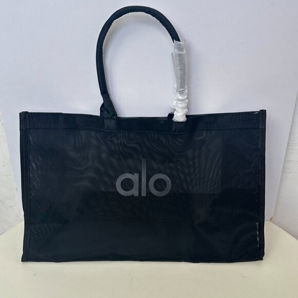 Alo Yoga Black Mesh Tote - Picture 1 of 6
